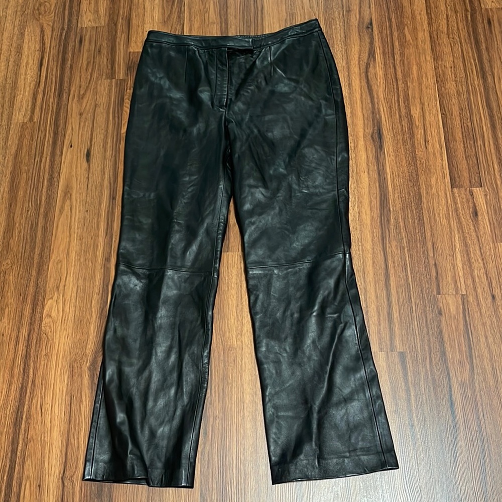 Lord & Taylor 100% leather pants size 10